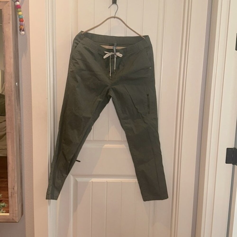 Vuori Ripstop Jogger Pants Womens XL Army Green Cargo